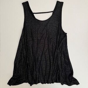 Juicy Couture Black Sparkly Sleeveless‎ Tank Top, Juicy Couture Tank Tops, C13